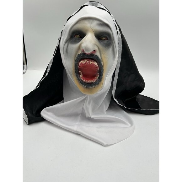 Scary Cosplay The Nun Full Face Halloween Mask Costume Horror Creepy Party Props - Picture 2 of 9